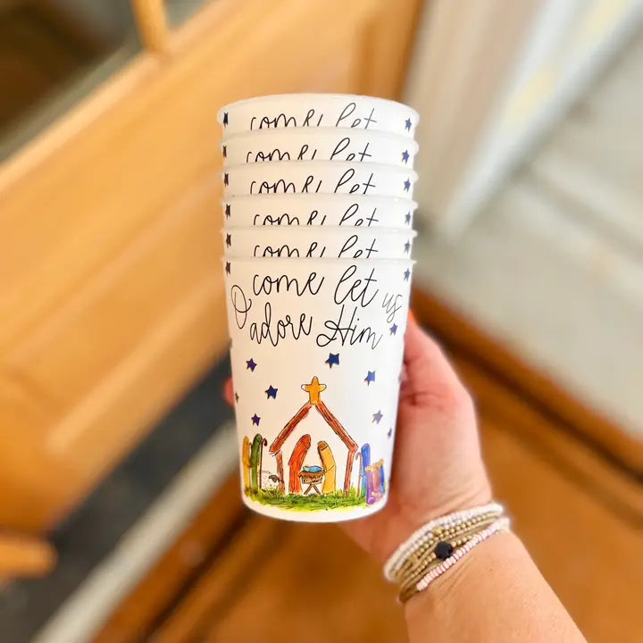 Nativity Reusable Party Cups-Set of 6