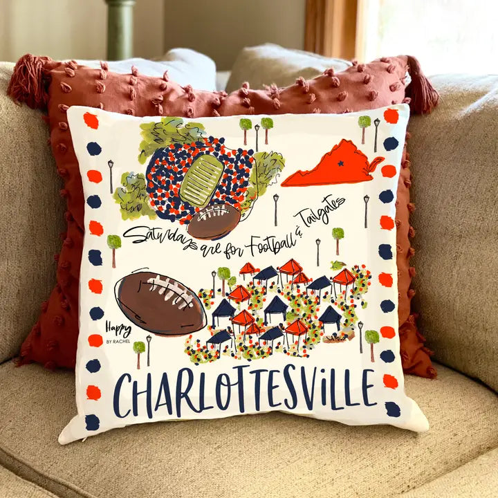 Charlottesville, VA Double Sided Pillow
