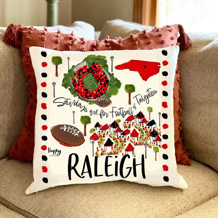 Raleigh, NC Double Sided Pillow