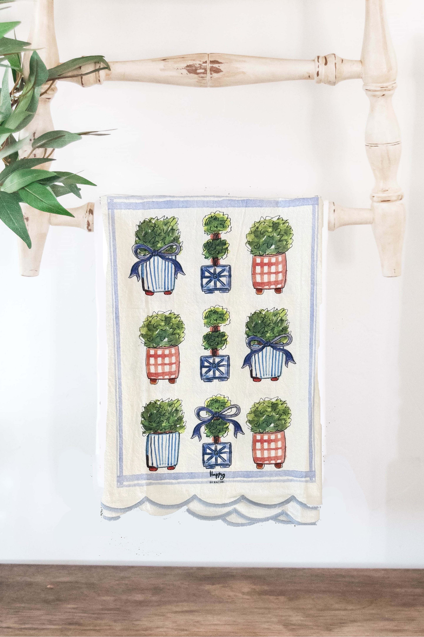Plants and Bows Towel
