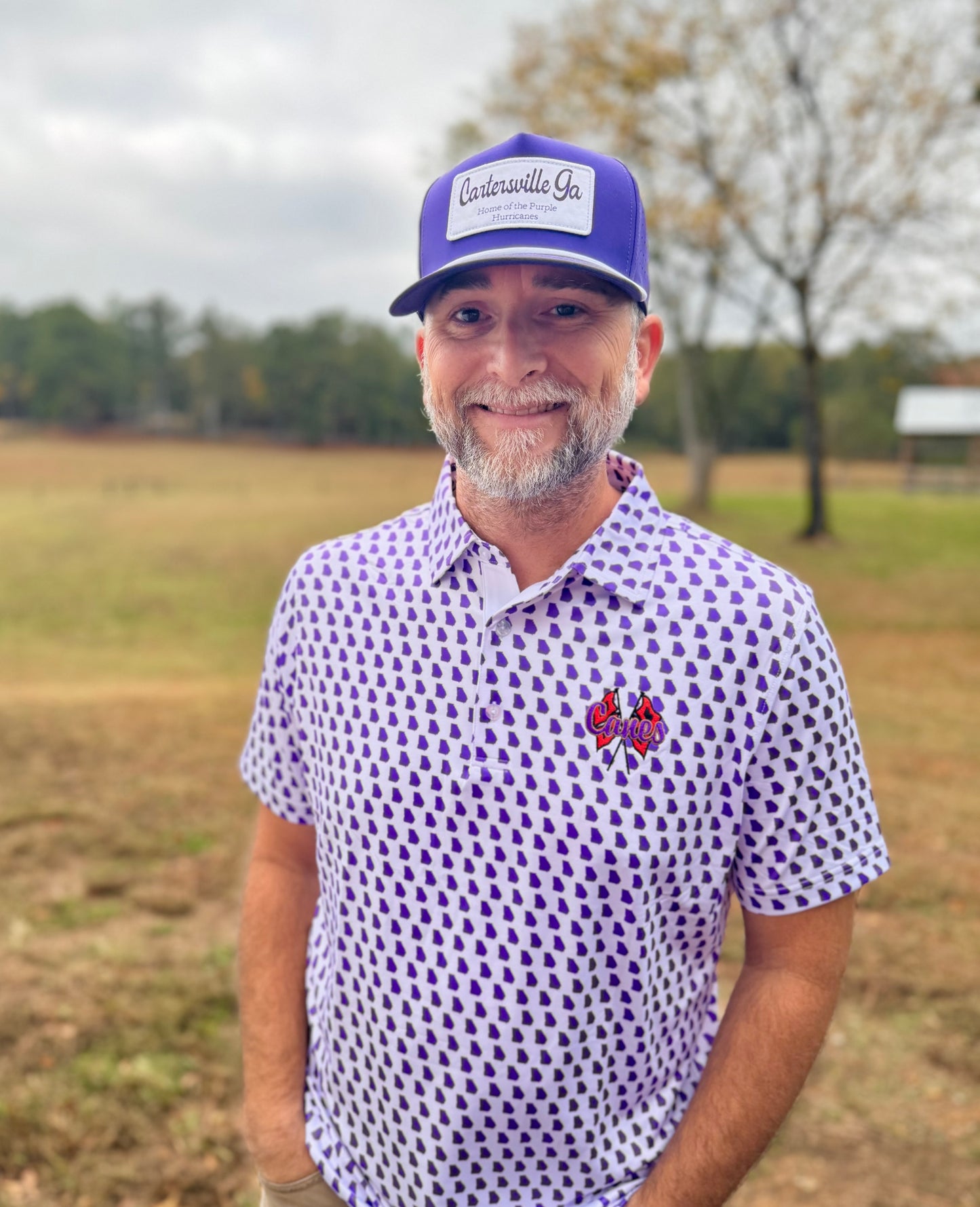 Purple and White Cartersville, GA Polo