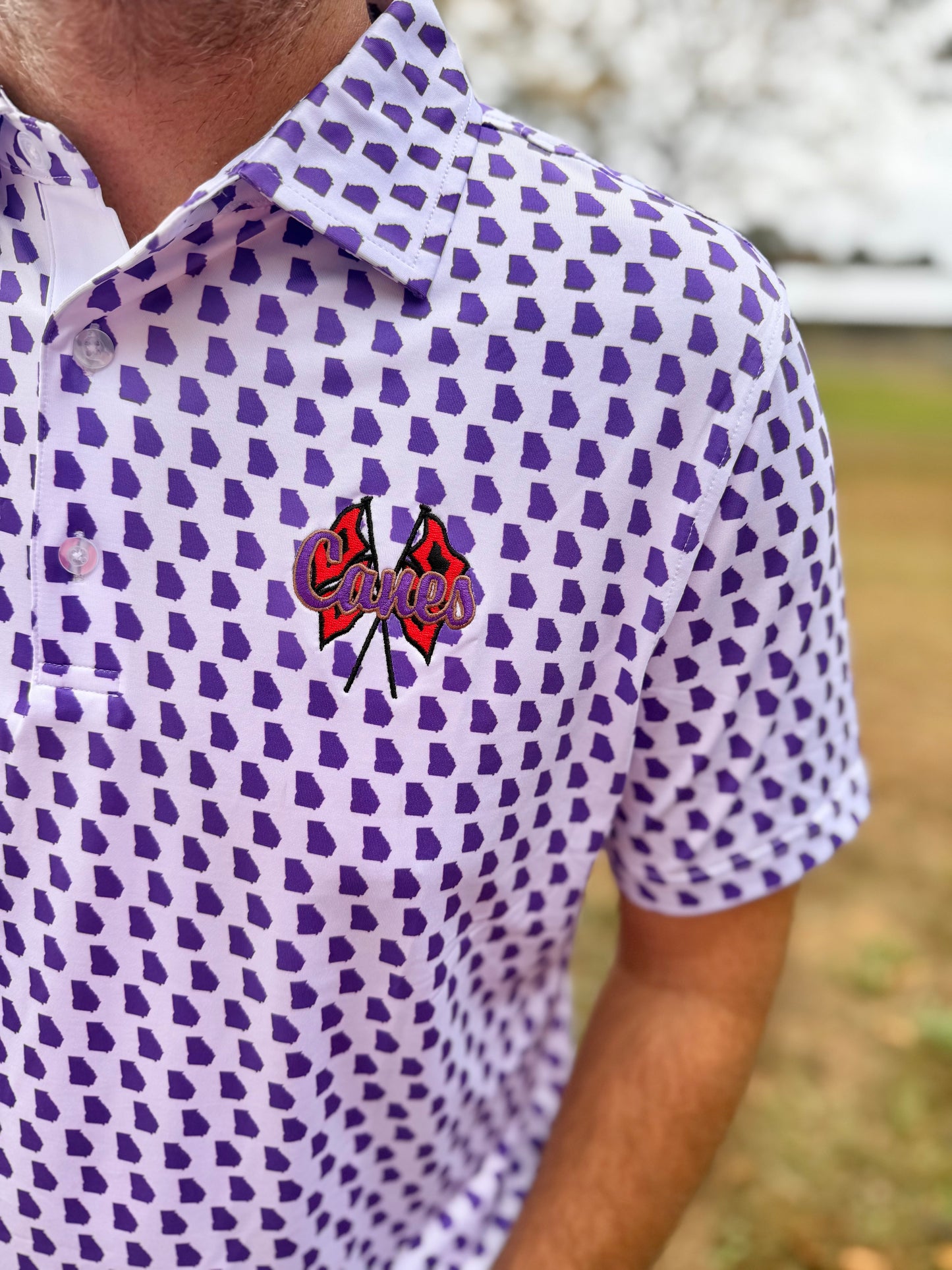 Purple and White Cartersville, GA Polo