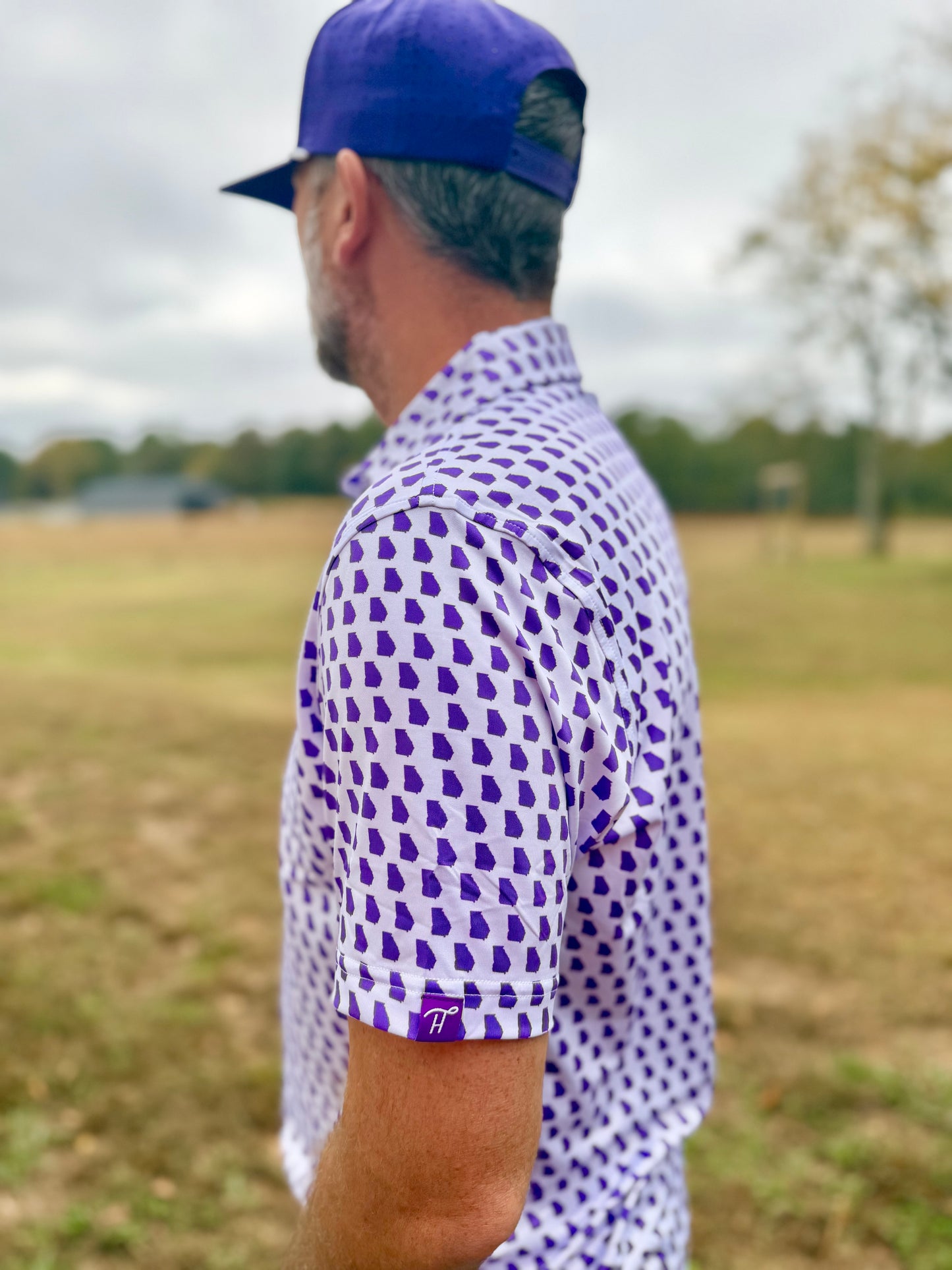 Purple and White Cartersville, GA Polo
