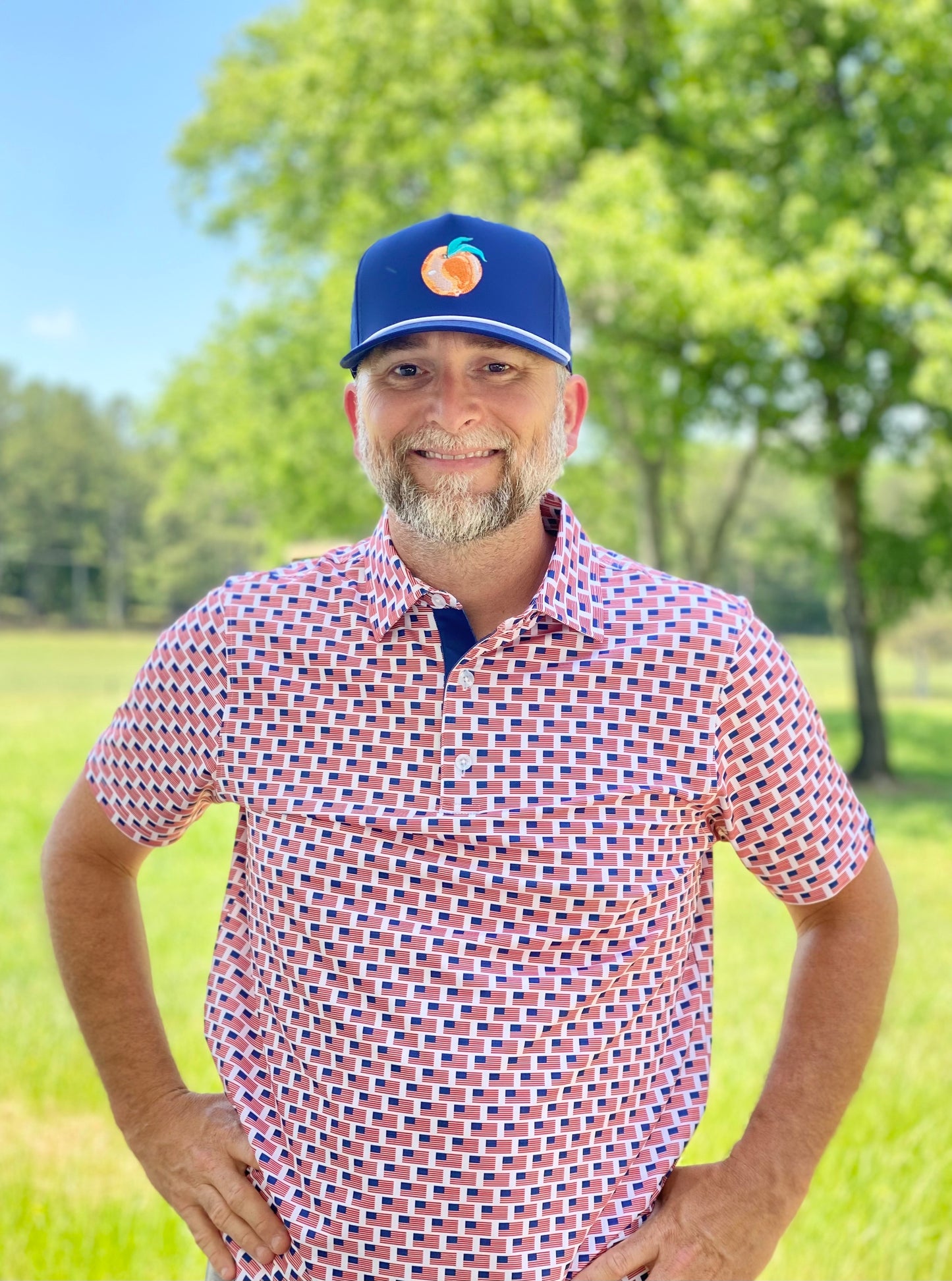 American Flag Polo