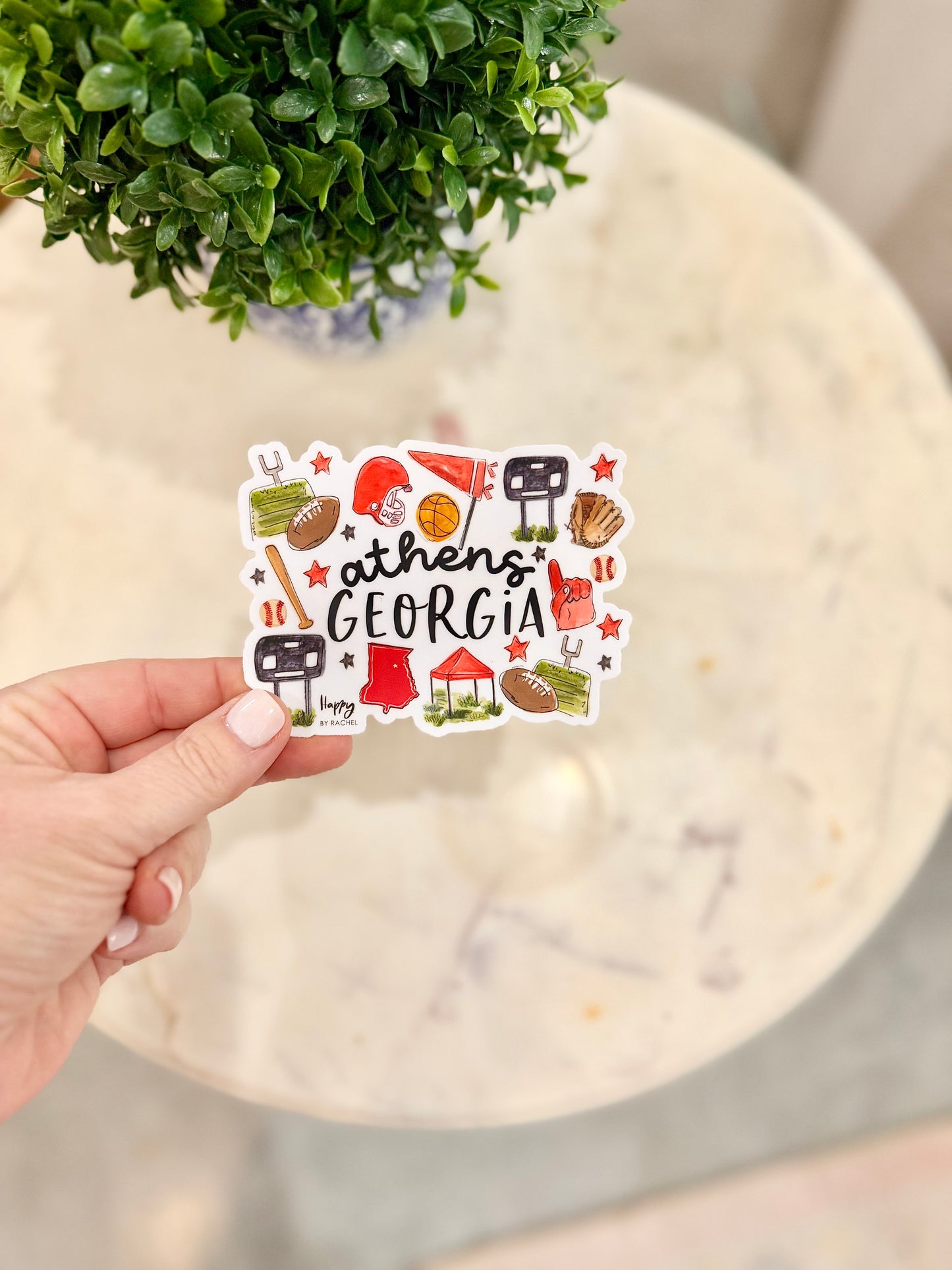 Athens, GA Multi Sport Sticker