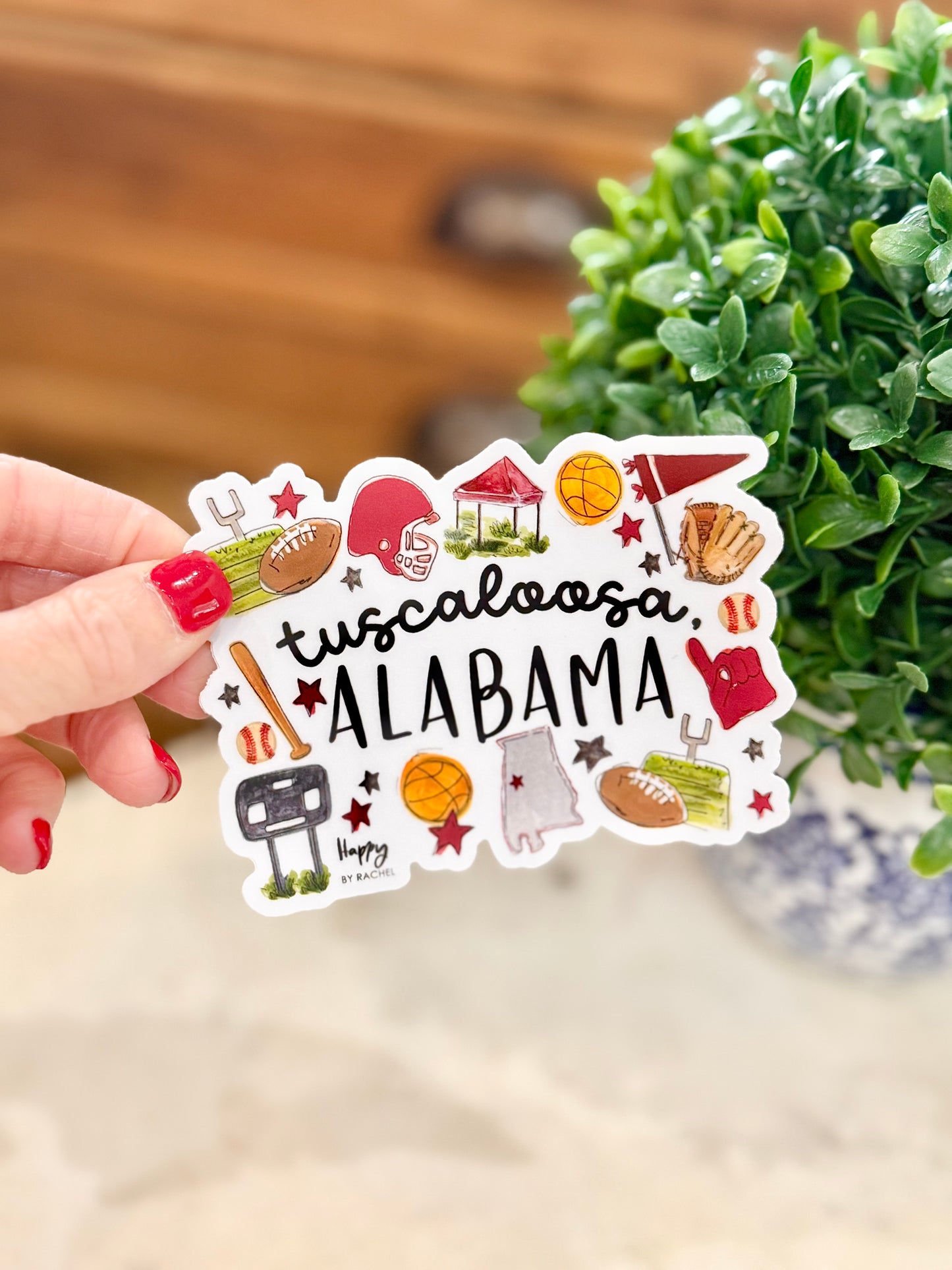 Tuscaloosa, AL Multi Sport Sticker