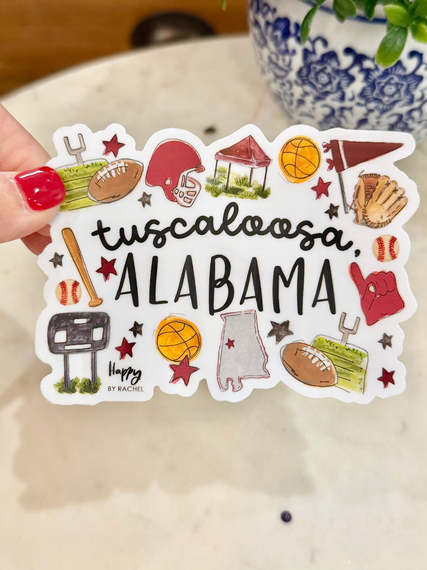Tuscaloosa, AL Multi Sport Sticker