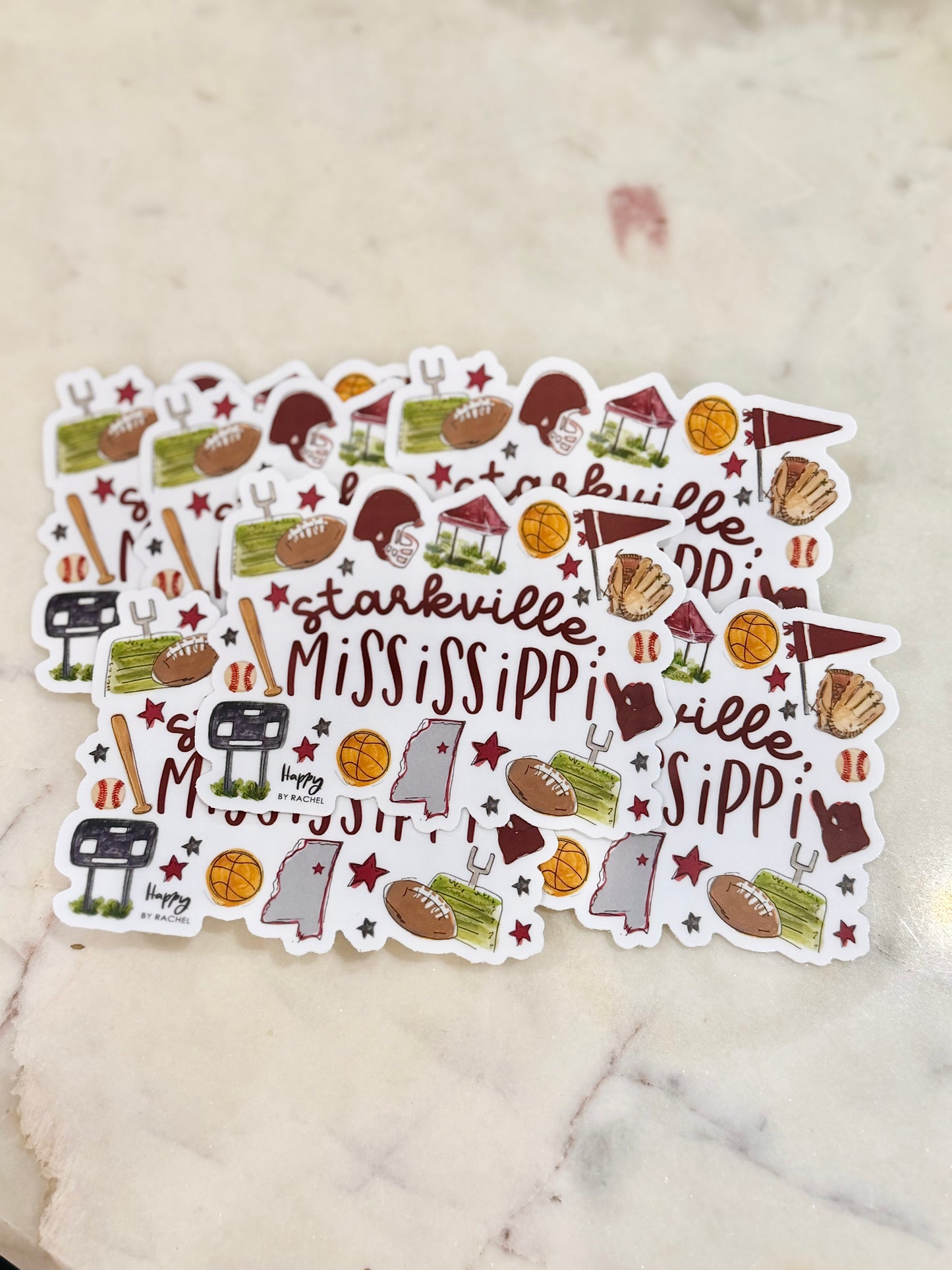 Starkville, MS Multi Sport Sticker