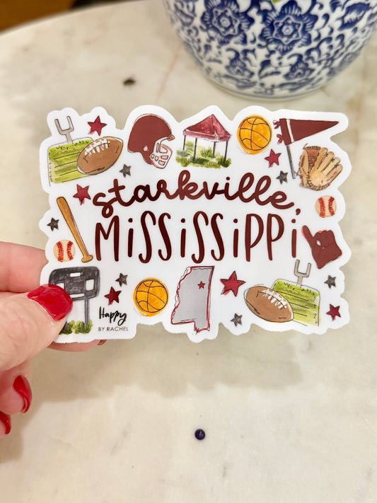 Starkville, MS Multi Sport Sticker