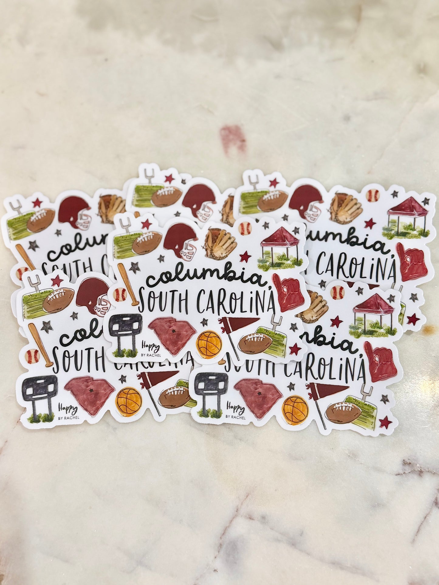 Columbia, SC Multi Sport Sticker