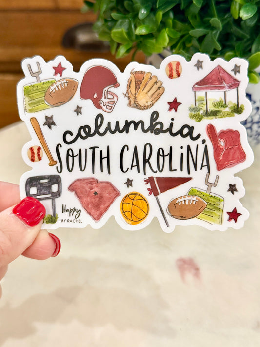 Columbia, SC Multi Sport Sticker