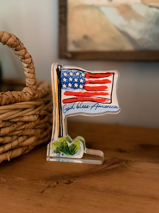ACRYLIC FLAG Sitter