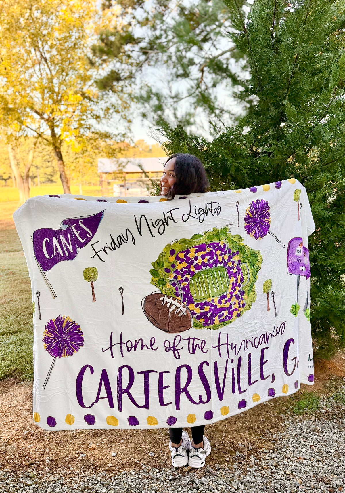 Cartersville Friday Night Lights Fleece Blanket