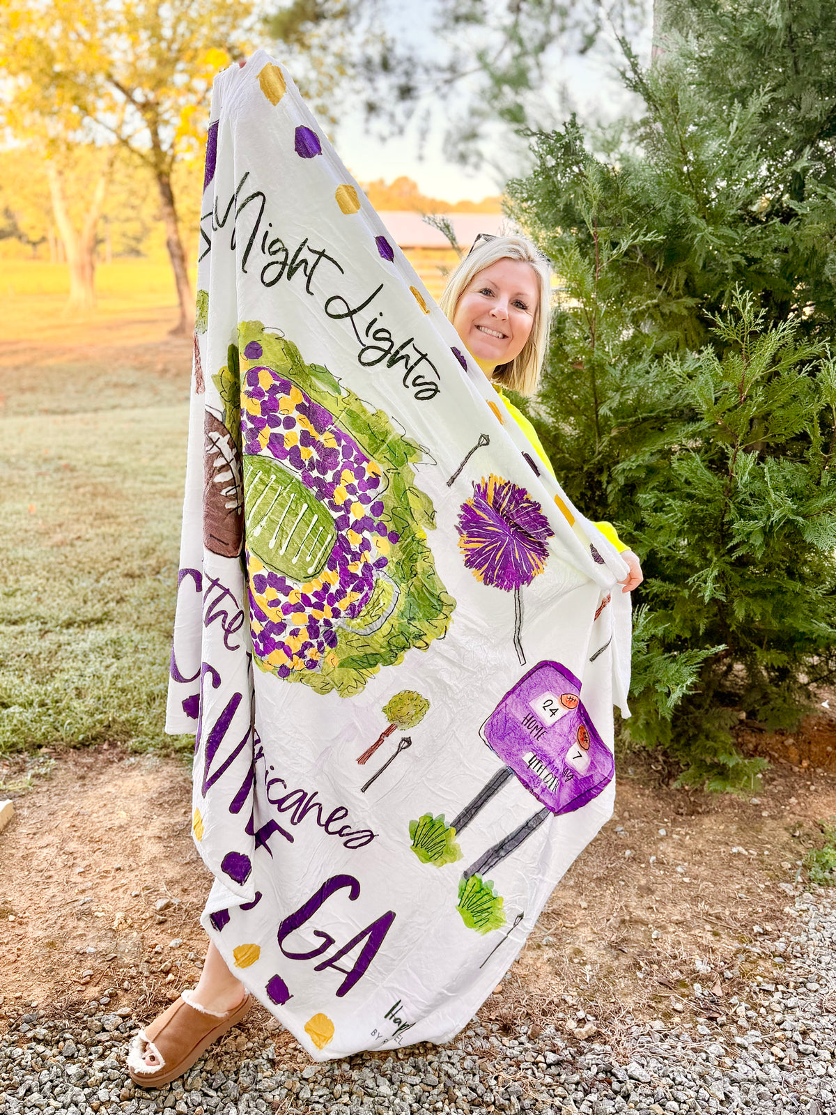 Cartersville Friday Night Lights Fleece Blanket