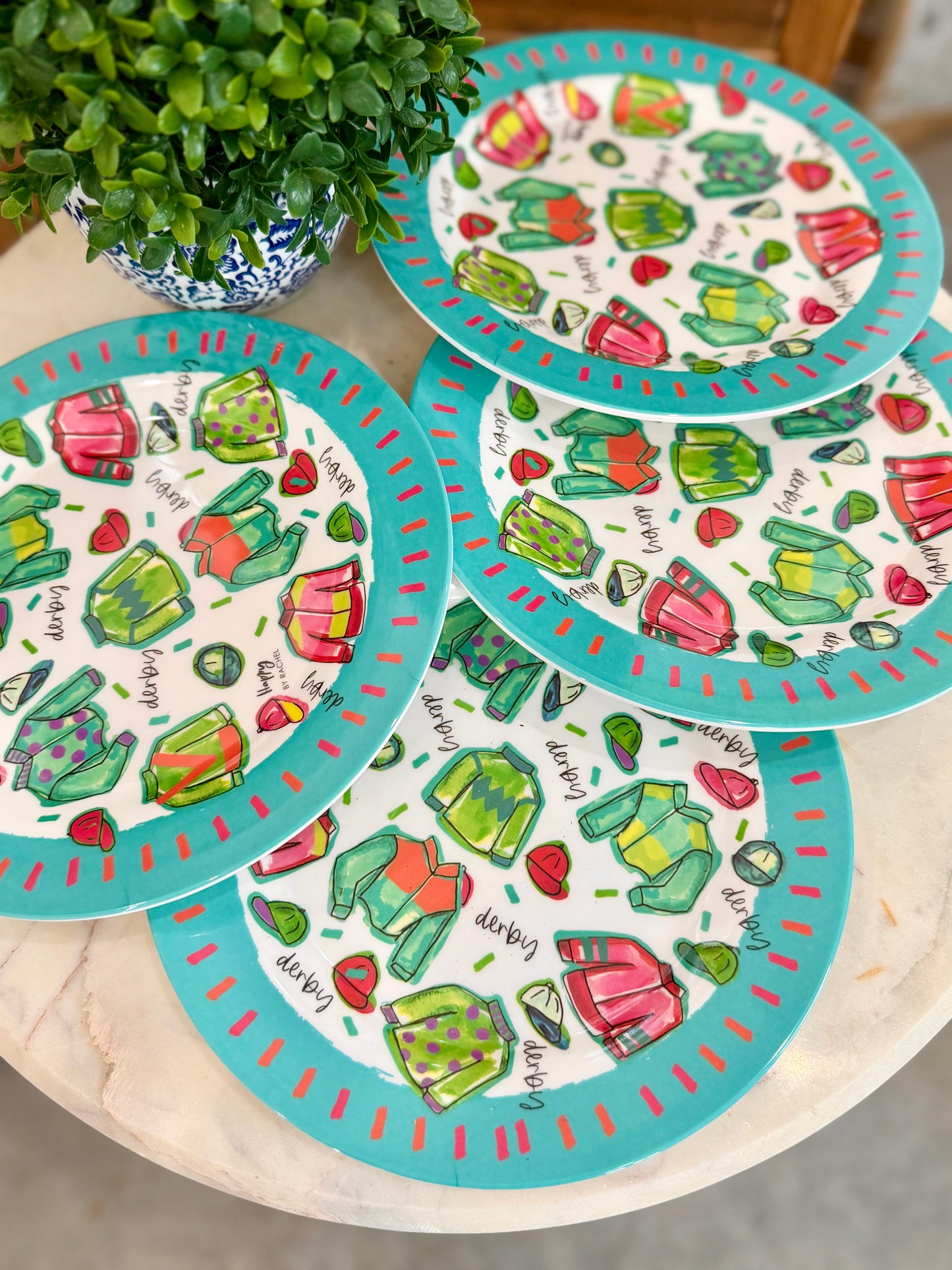 Derby Melamine Plate (set of 4)