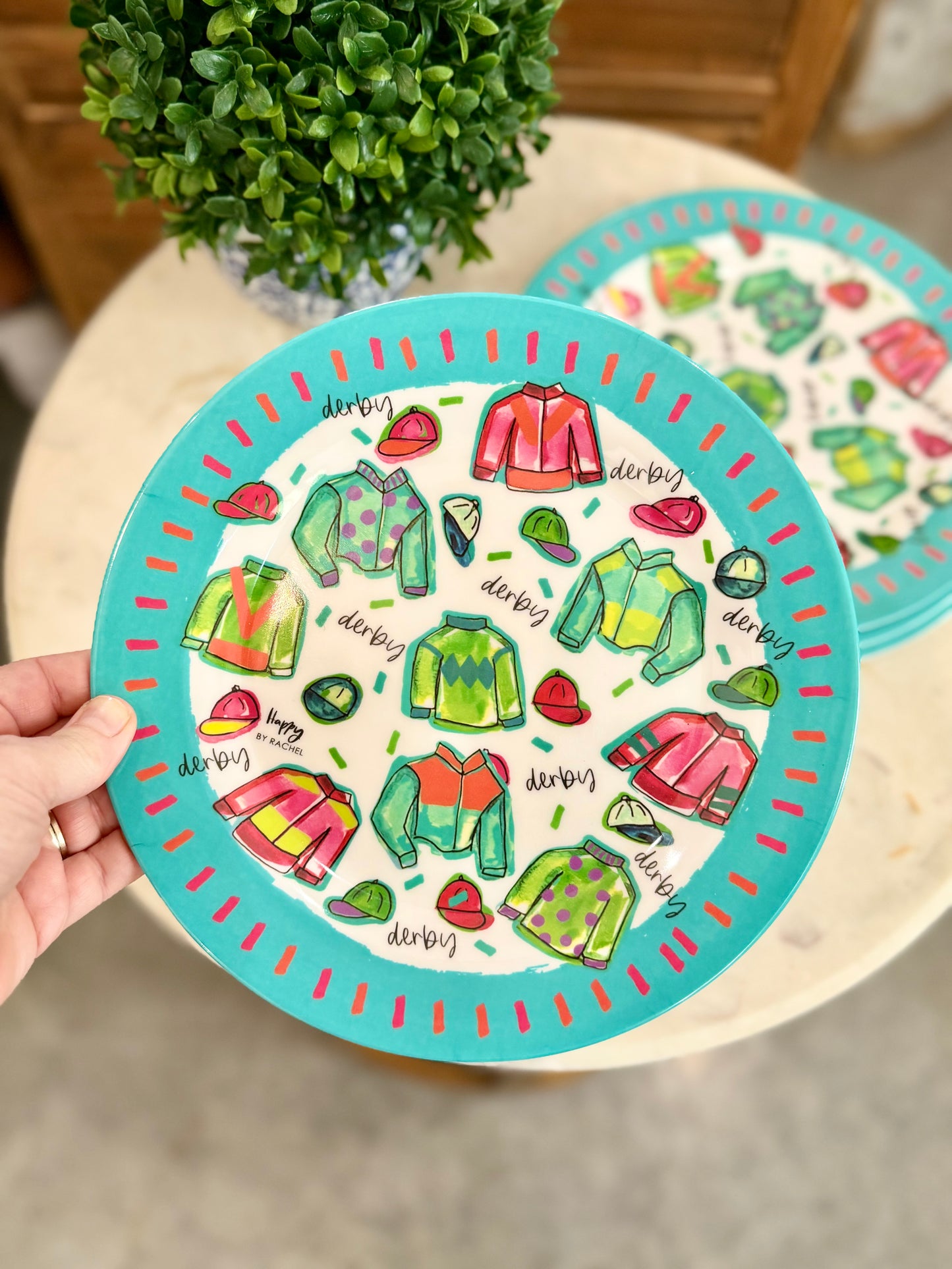 Derby Melamine Plate (set of 4)