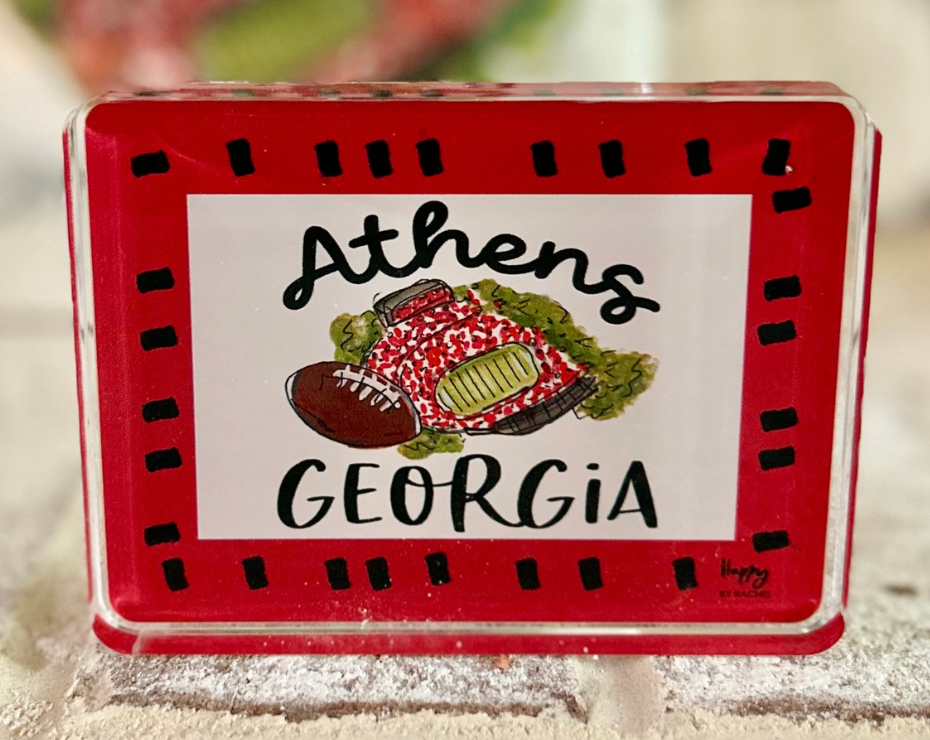 ACRYLIC Athens, GA Sitter & Napkin Weight
