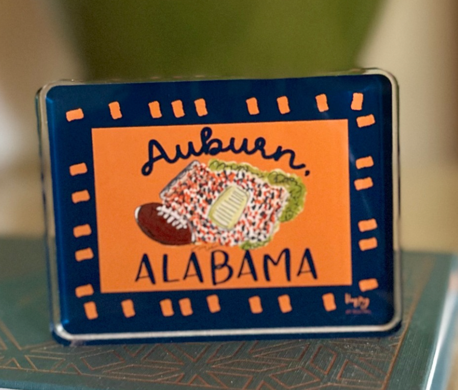 ACRYLIC Auburn, AL Sitter & Napkin Weight