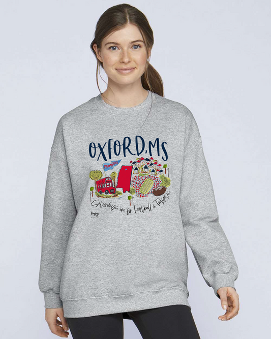 Saturdays in Oxford, MS Sweat Shirt
