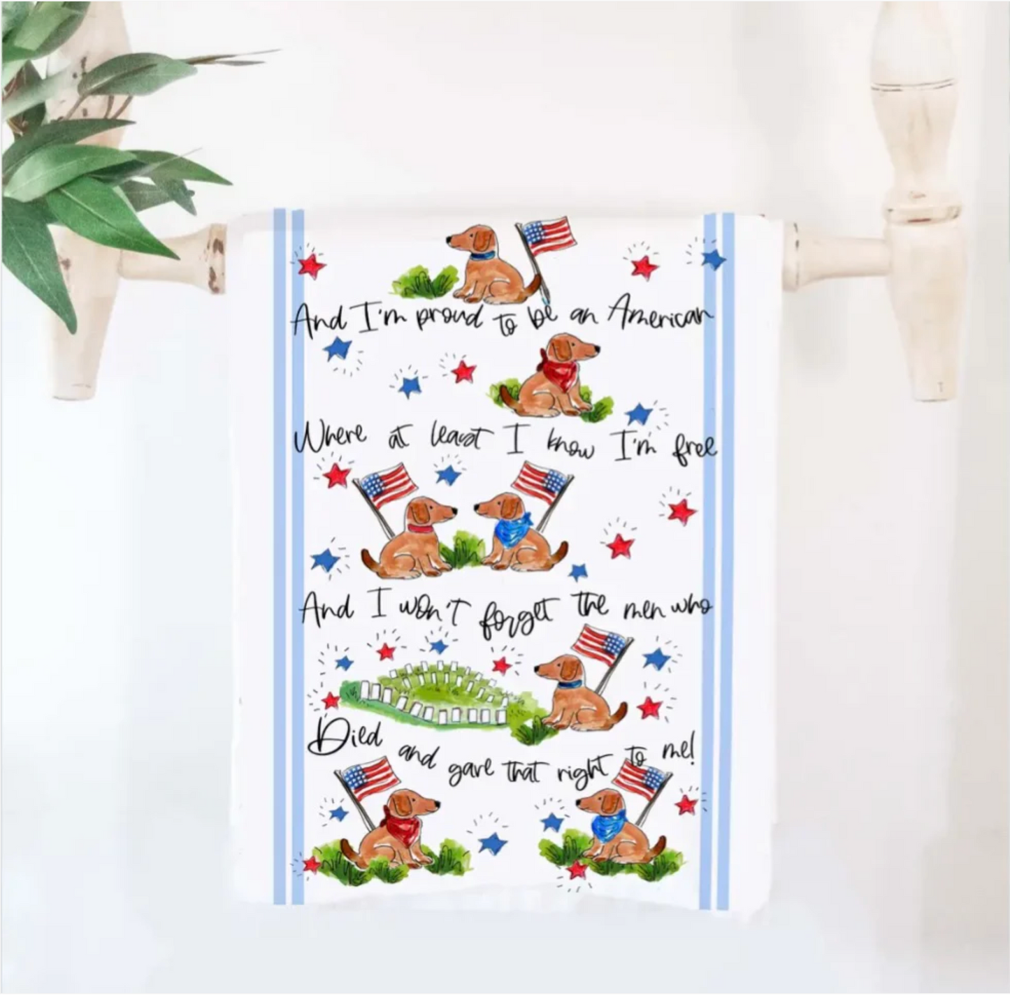 American Dog Towel