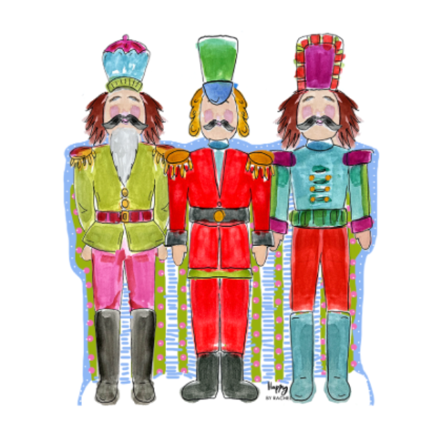 ACRYLIC Triple Nutcracker Sitter & Napkin Weight