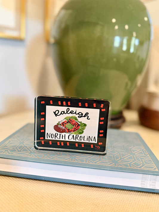 ACRYLIC Raleigh, NC Sitter & Napkin Weight