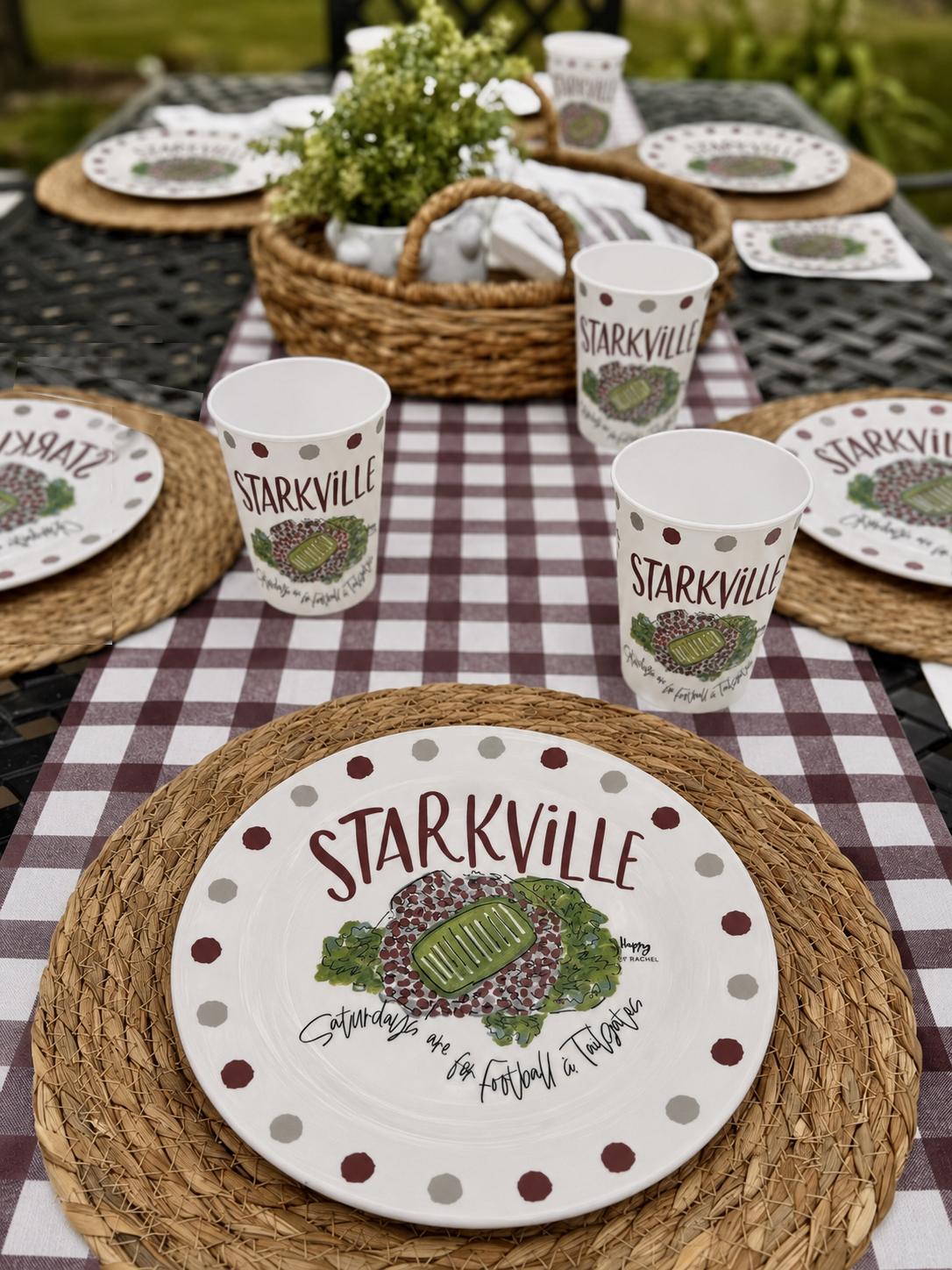 Starkville, MS Melamine Plates