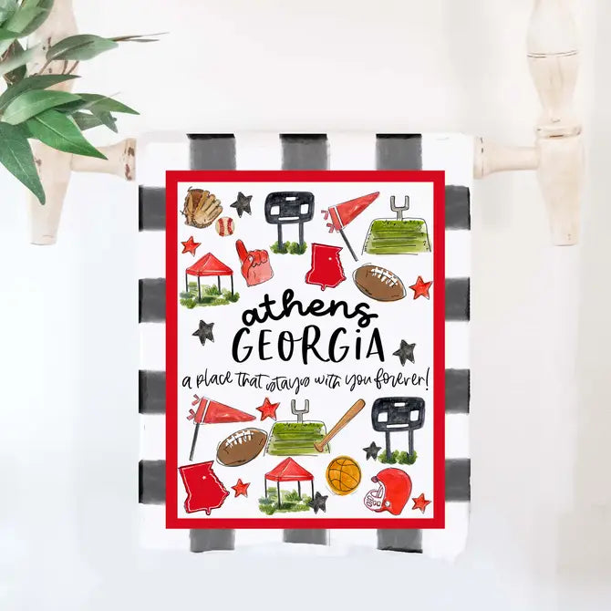 Athens, GA GINGHAM MULTI SPORT Towel