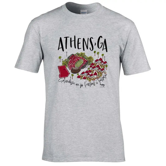 Athens, GA College Town Gameday T Shirt
