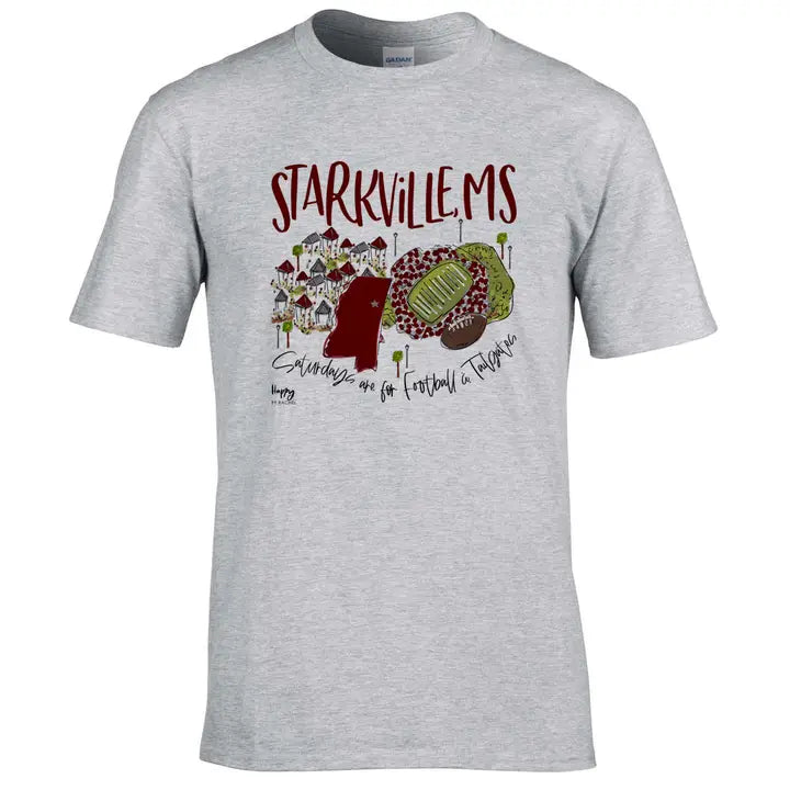 Starkville, MS College Town Gameday T Shirt
