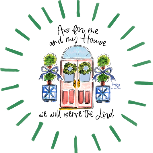 As For Me and My House Melamine Plates (set of 4)