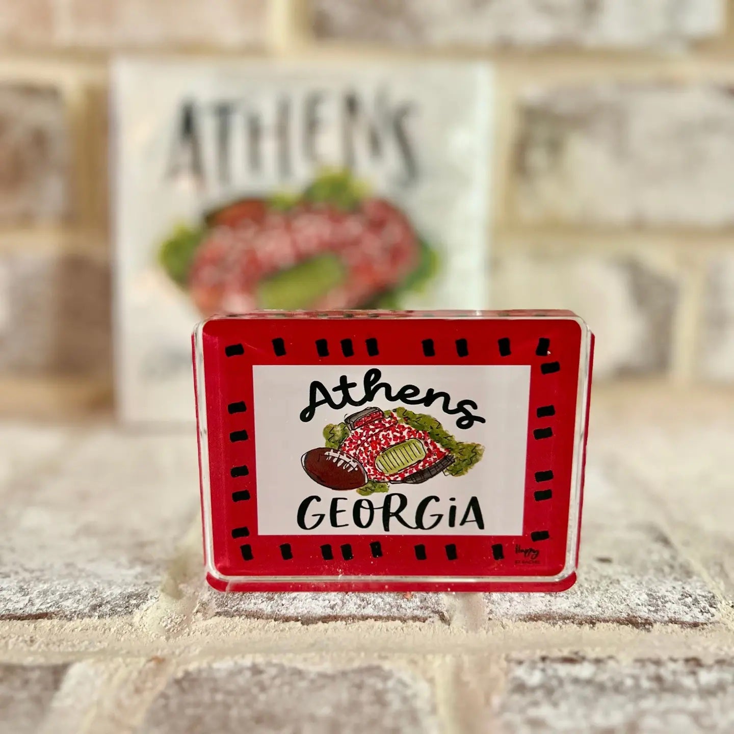 ACRYLIC Athens, GA Sitter & Napkin Weight