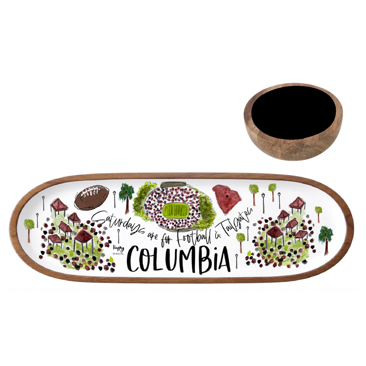 COLUMBIA, SC TAILGATE TRAY AND BOWL SET (PRE-ORDER)