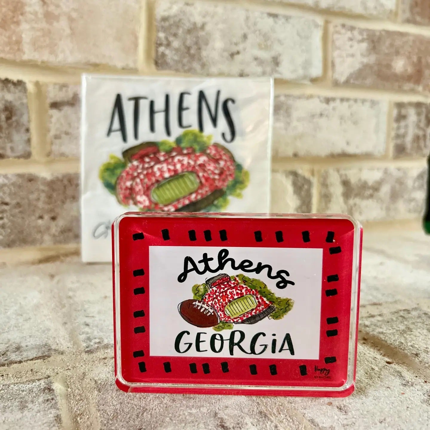 ACRYLIC Athens, GA Sitter & Napkin Weight