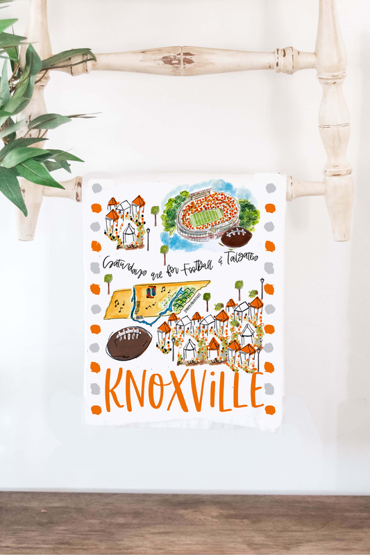 Saturdays Knoxville, TN Tea Towel