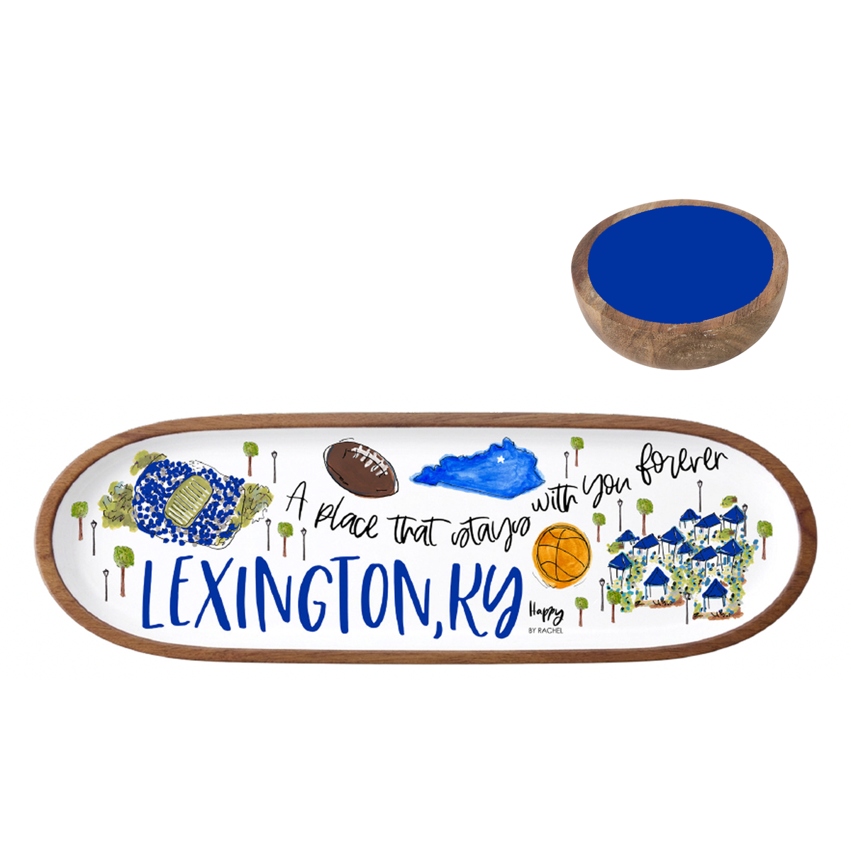 LEXINGTON, KY TAILGATE TRAY AND BOWL SET (PRE-ORDER)