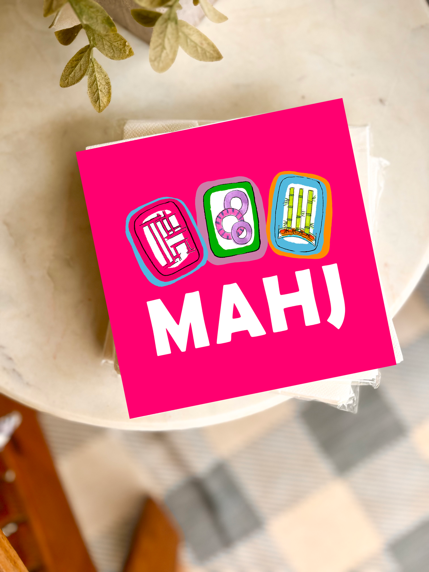 Mahjong Cocktail Napkins