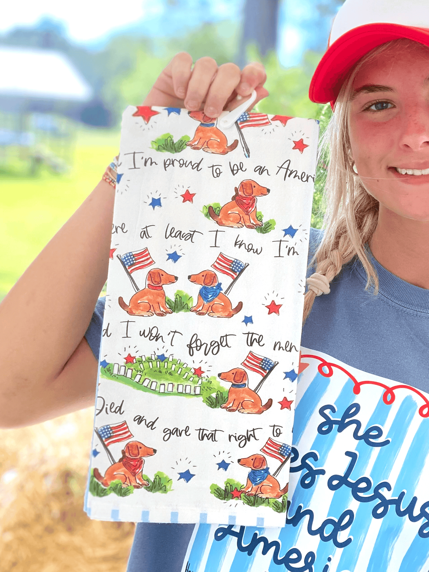 American Dog Towel