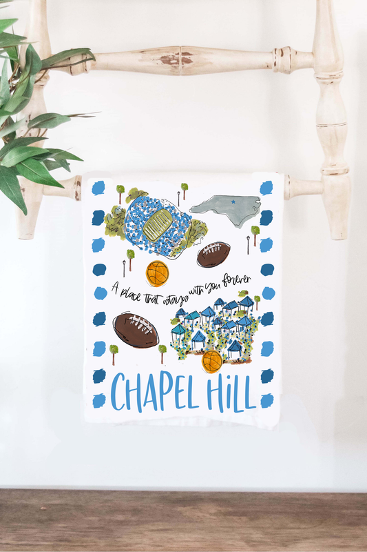 Saturdays Chapel Hill, NC Tea Towel