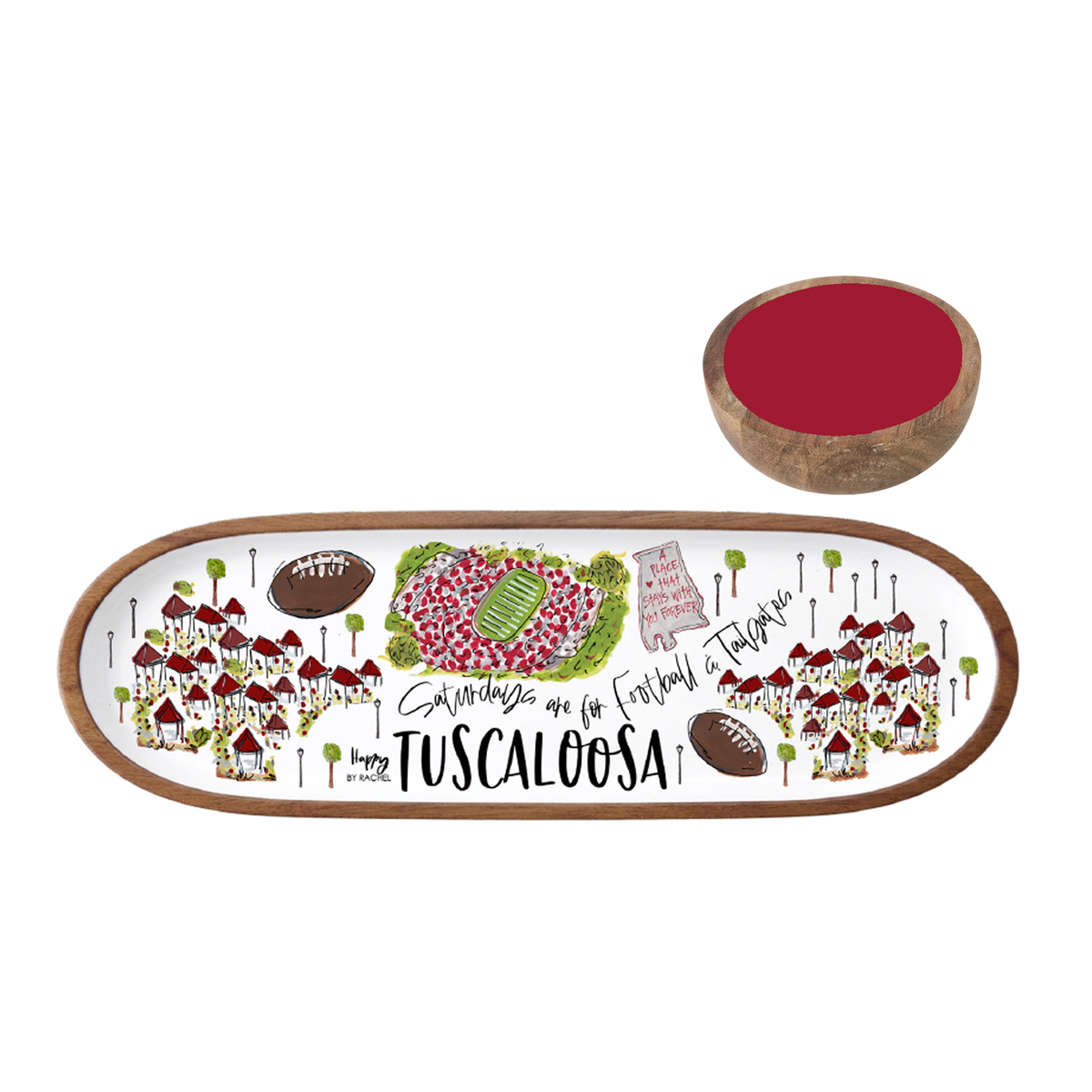 TUSCALOOSA, AL TAILGATE TRAY AND BOWL SET (PRE-ORDER)