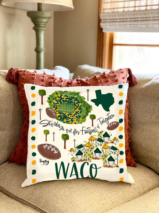 Waco, TX Double Sided Pillow